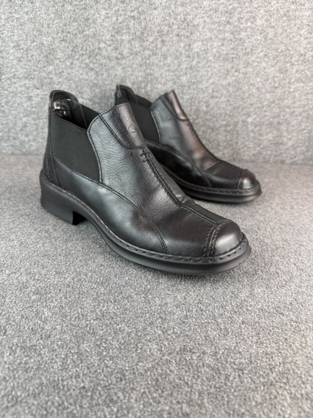 Josef Seibel Black Leather Slip-On‎ Dress Shoes Size 9|EU40